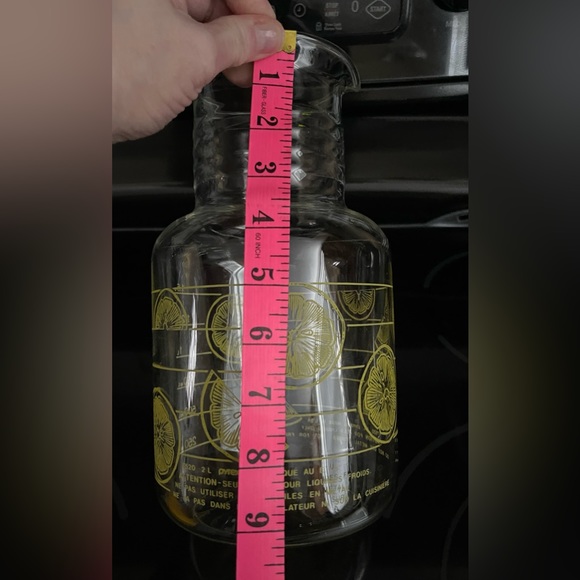 Pyrex Lemon/Orange Citrus Juice Carafe Pitcher With Lid 2L - Picture 11 of 11